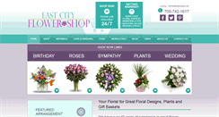 Desktop Screenshot of eastcityflowershop.com