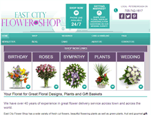 Tablet Screenshot of eastcityflowershop.com